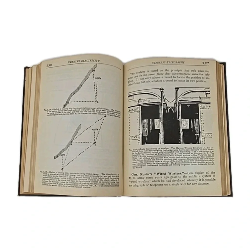 1917 Hawkins Electrical Guide #1 2nd Ed. & Guide #8 2nd Ed.  Lot of 2 Books U113